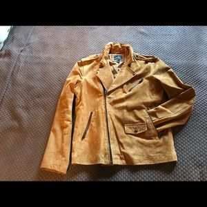 Forever 21 real leather biker jacket for men small